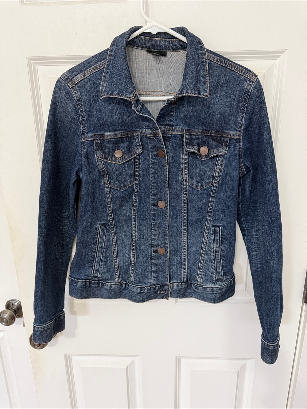 a.n.a Dark Blue Denim Jean Jacket size XS dark wash denim jacket